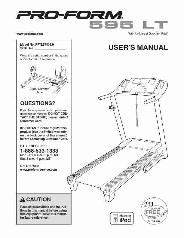 ProForm Treadmill 595 lt-page_pdf